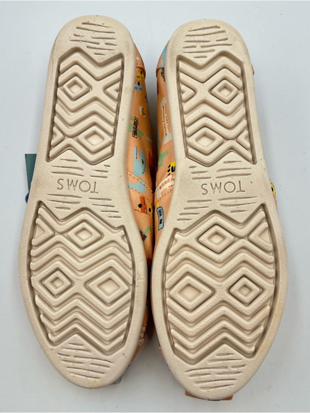 NEW Toms Route 66 Pink Slip on Printed Womens 6 Alpargata Ltwt Cloudbound Sole - Picture 12 of 12